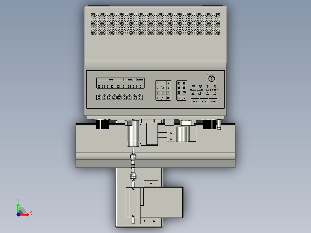 全自动剥皮剪线裁切机前视图