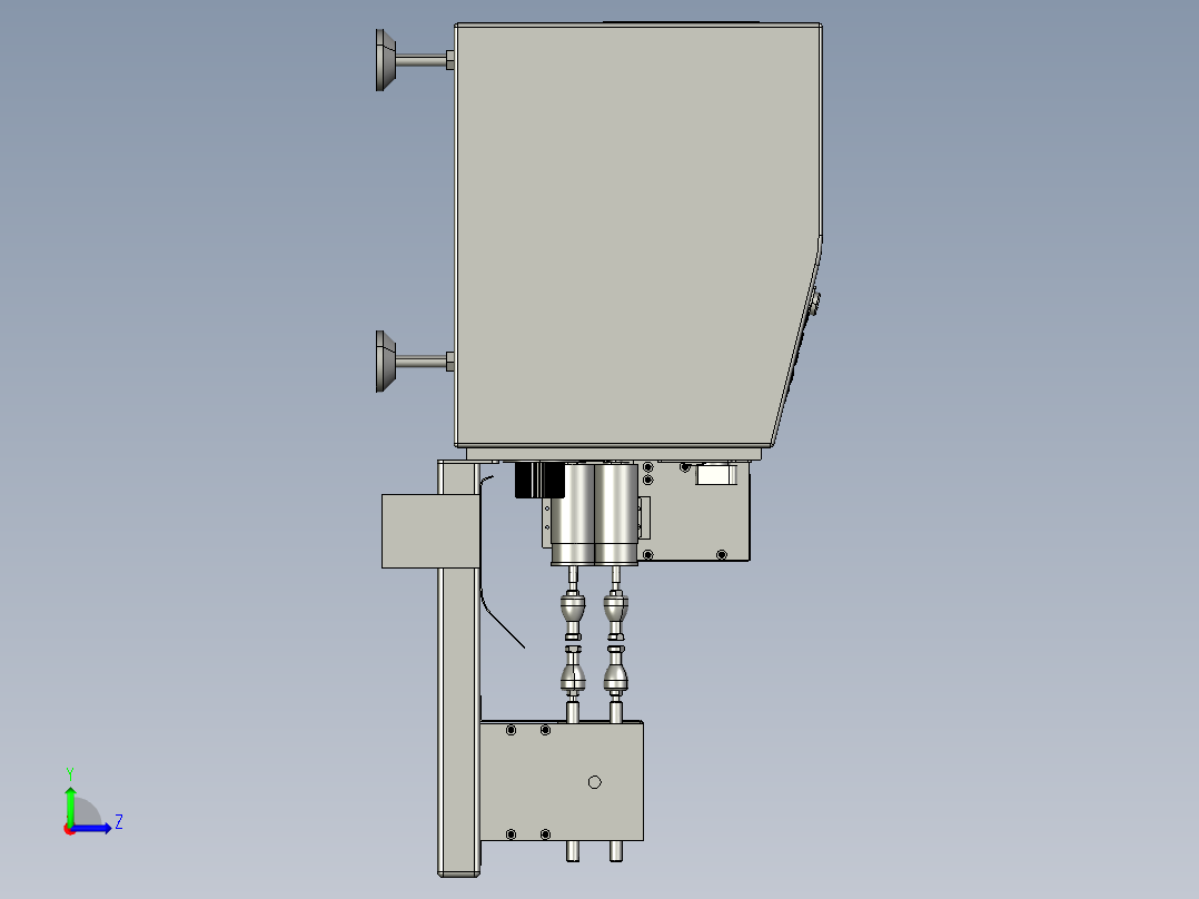 全自动剥皮剪线裁切机左视图