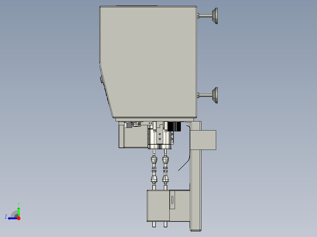 全自动剥皮剪线裁切机右视图