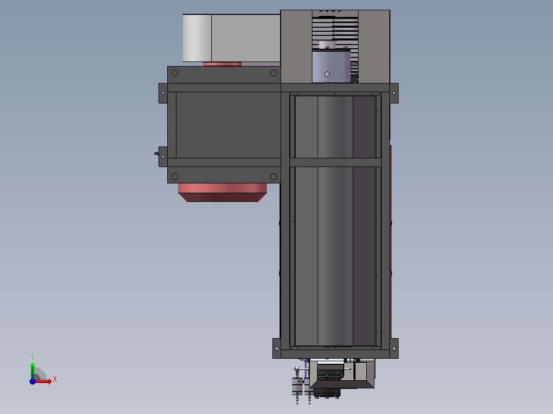 大米抛光机设计 (2)前视图