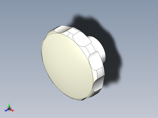 星型把手(塑膠)(A)2475-3D多系列多零件图纸模型