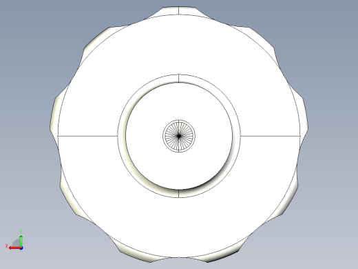 星型把手(塑膠)(A)2475-3D多系列多零件图纸模型后视缩略图