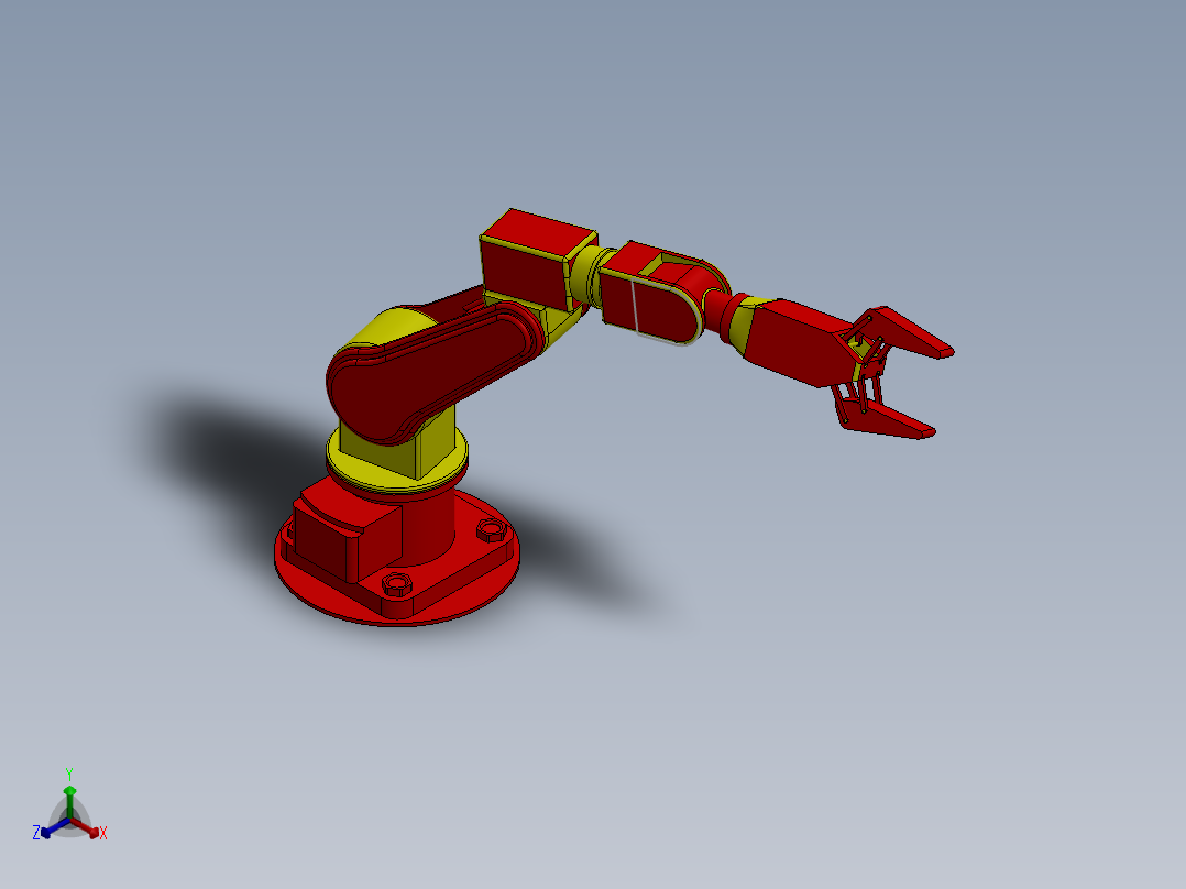 机械臂正等轴测图