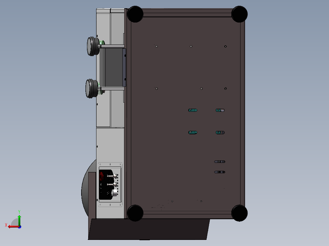 全自动智能台式面条机sw16后视图