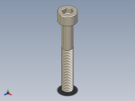Screw_DIN_912_M5x35_A2.STEP公制内六角螺钉
