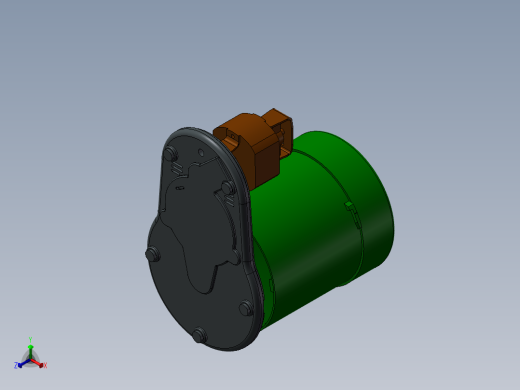 电动粉碎机正等轴测缩略图