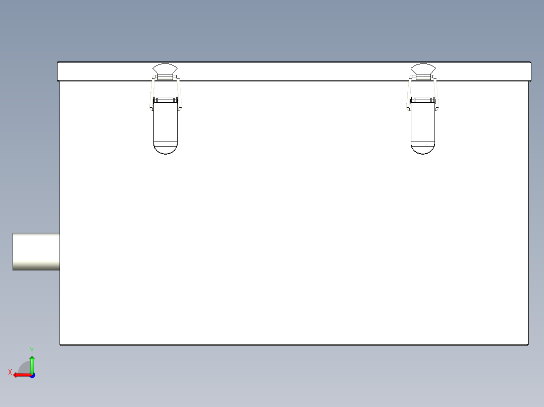 厨房油水分离器后视图