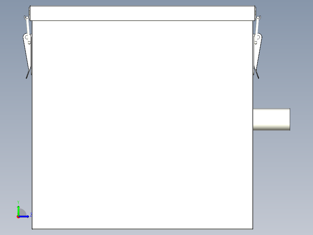 厨房油水分离器左视图