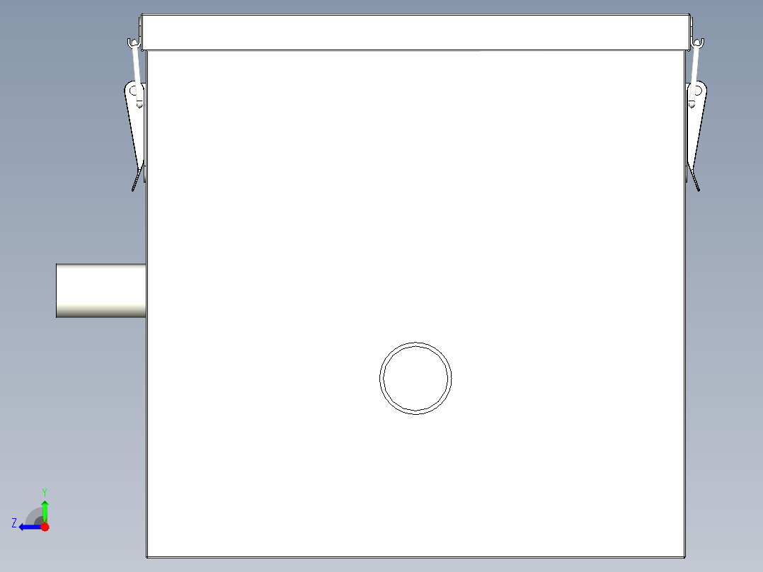 厨房油水分离器右视图