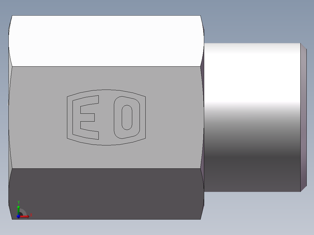 直通内螺纹接头、5CM-16-14前视图