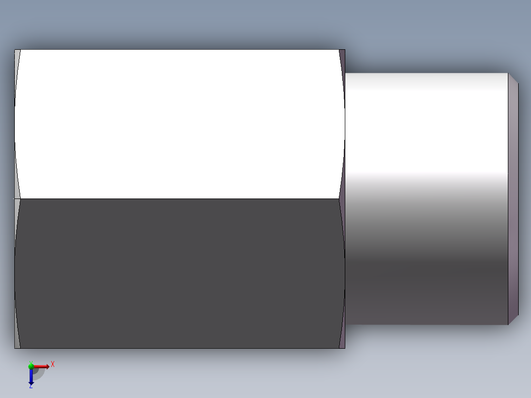 直通内螺纹接头、5CM-16-14俯视图