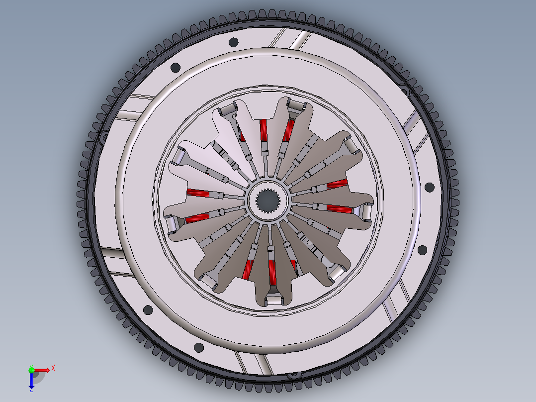 摩擦离合器俯视图