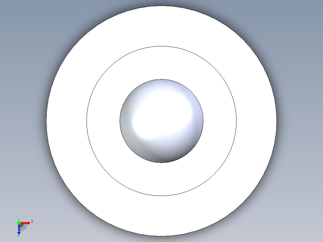 牛眼轴承SP-8FL俯视图