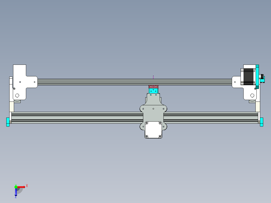 B2004544-激光雕刻机俯视图