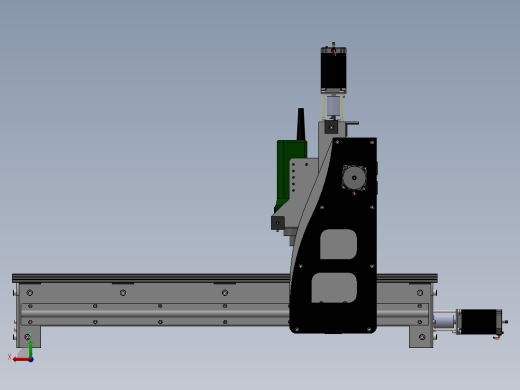 数控机床、SOSO三轴数控机床三维建模图纸 solidworks设计 附STEP后视缩略图