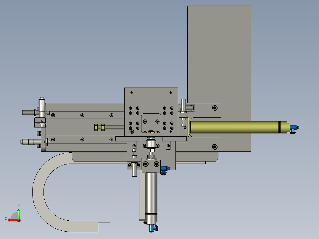 X向Z向移载机构后视图