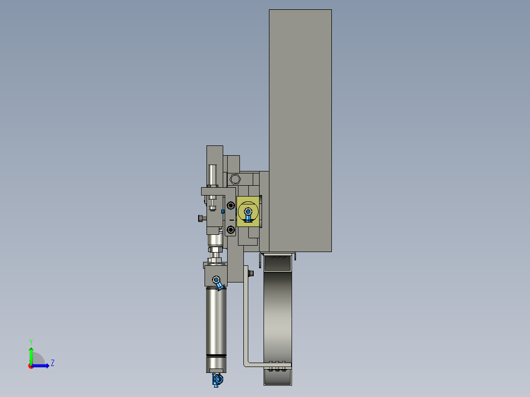 X向Z向移载机构左视图