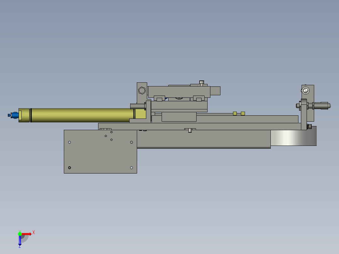 X向Z向移载机构俯视图