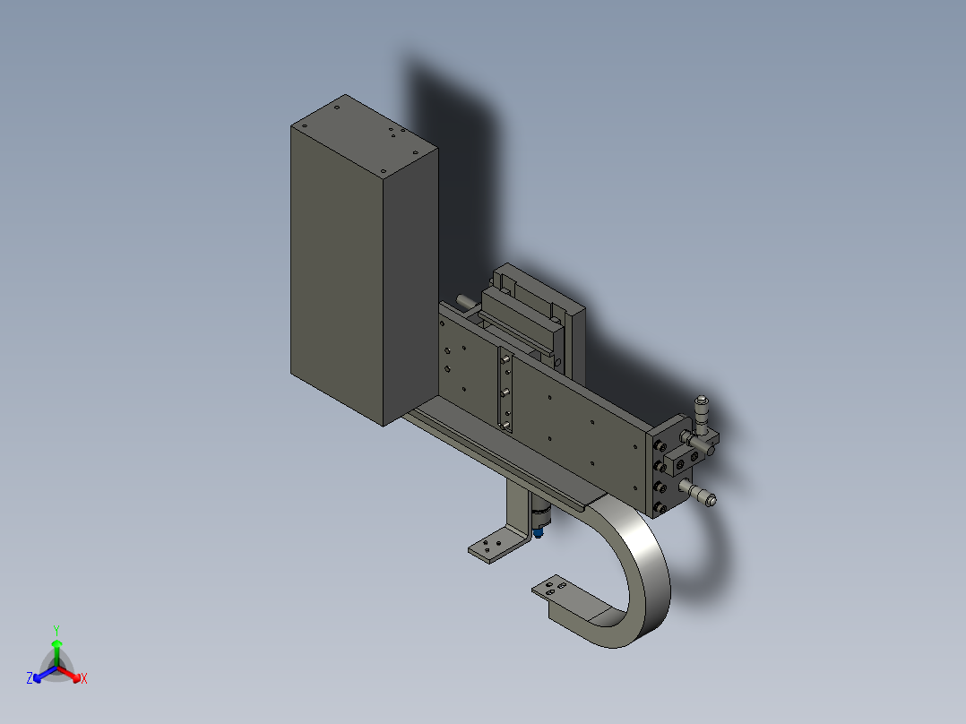 X向Z向移载机构正等轴测图
