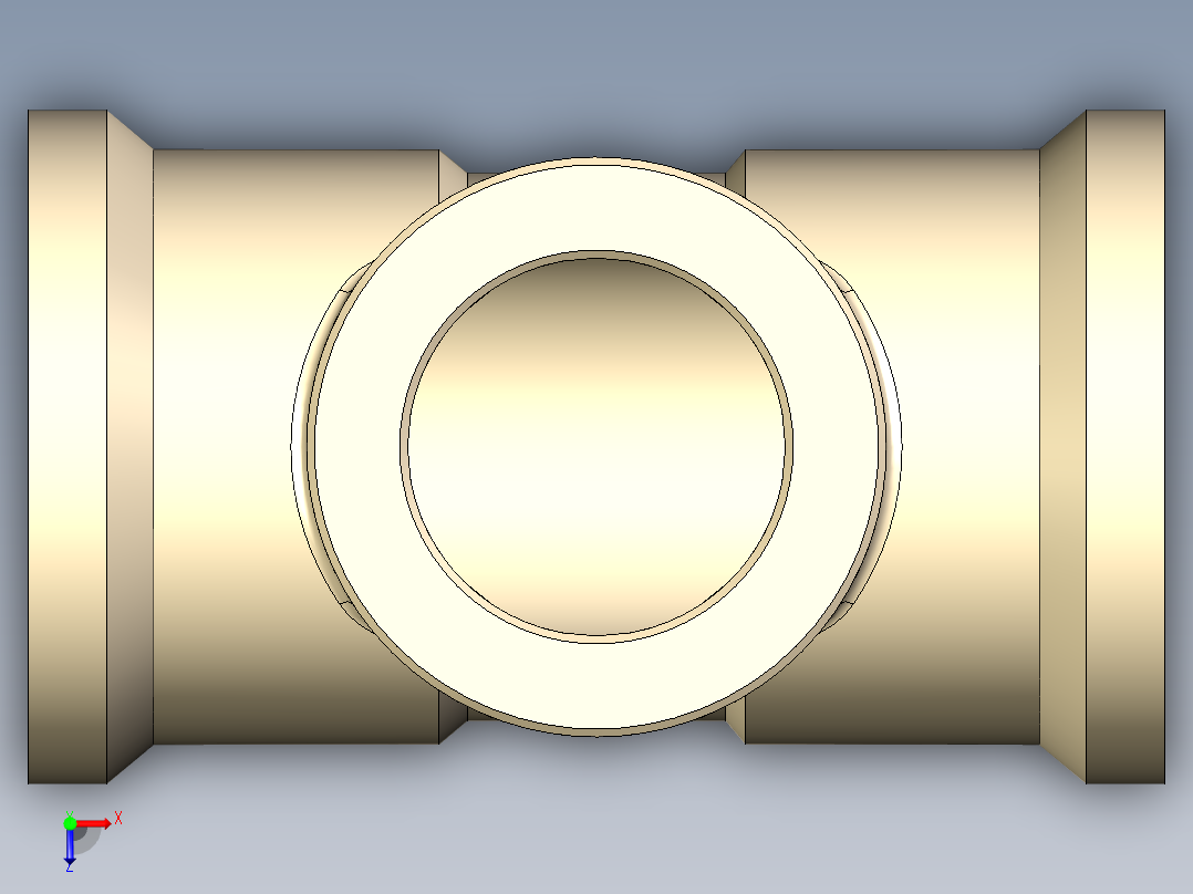 B3004500-32 mm x 3_4 BSP 螺纹可拆卸接头俯视图