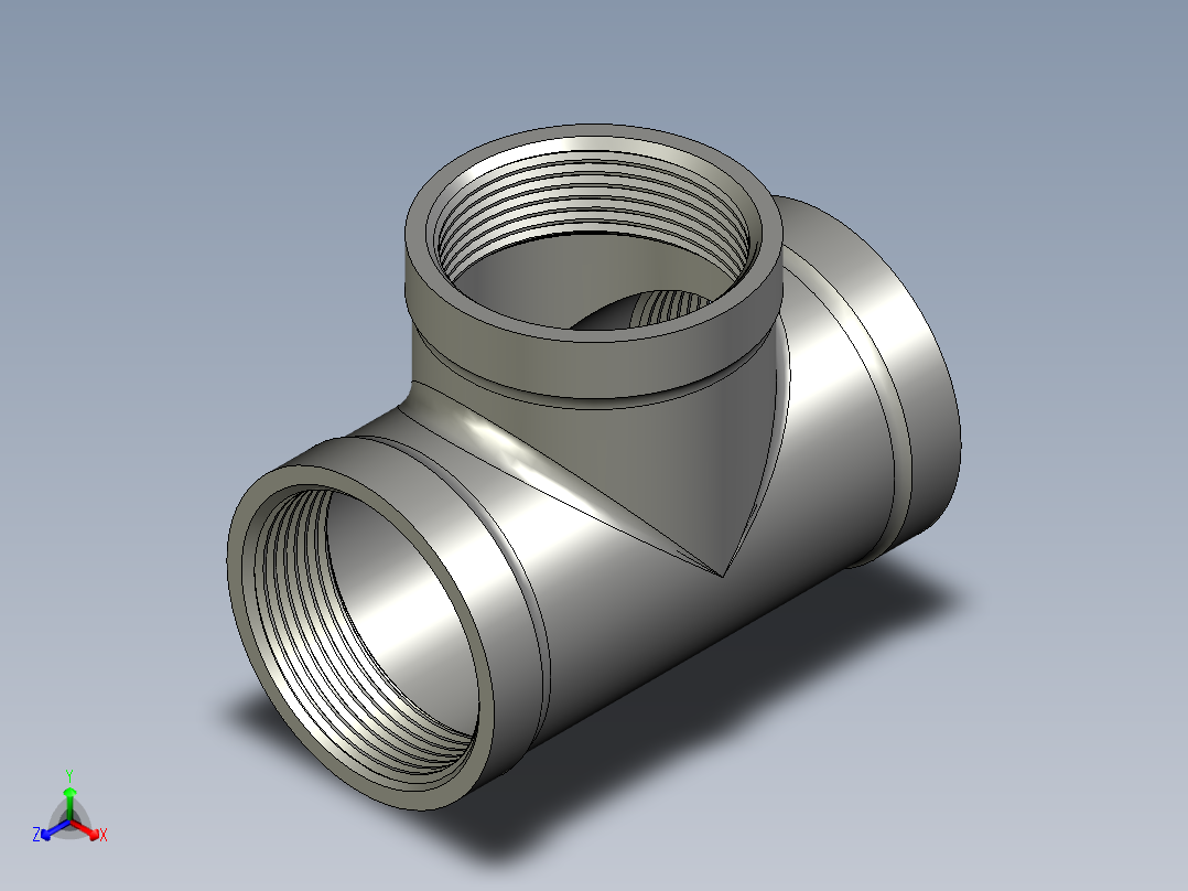 螺纹管三通-等径 DN40