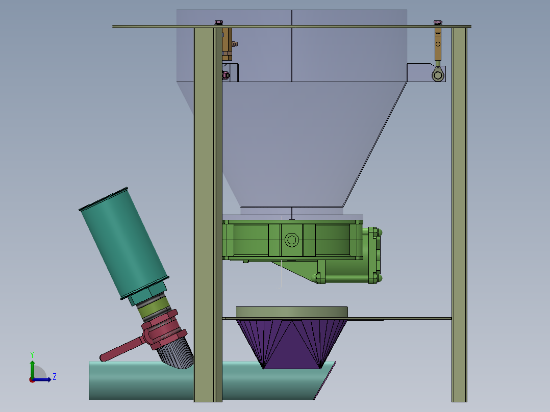 称重下料罐  sw22左视图