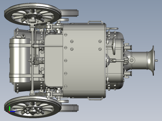 1908年蒸汽机消防车a-fire-engine-1908-j-a-m-de-模型格式为 stp左视缩略图