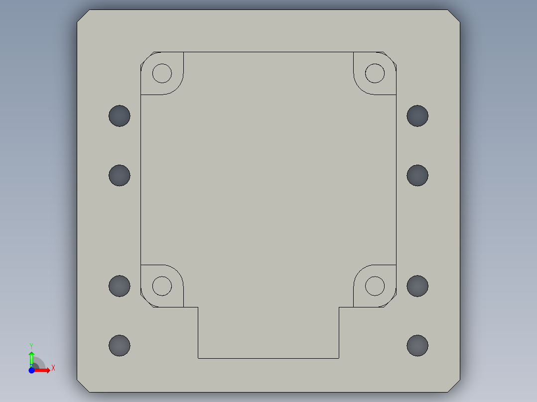 60步进电机组件前视图