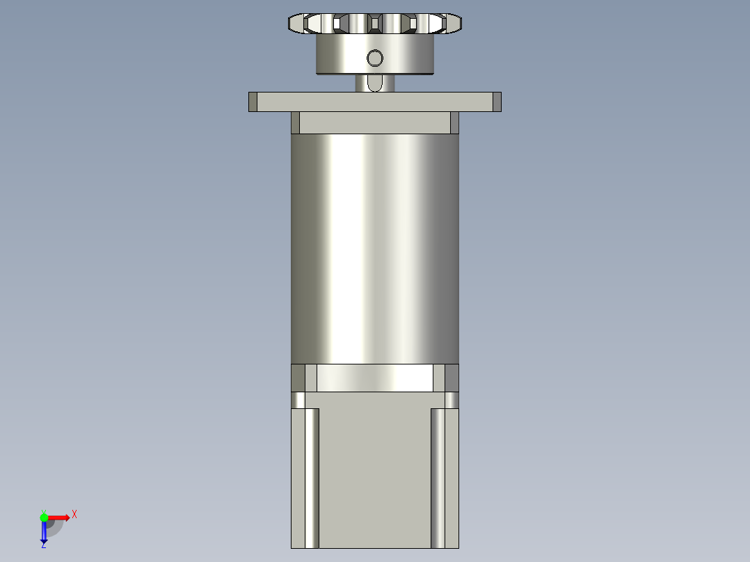 60步进电机组件俯视图
