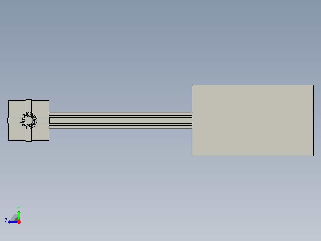 料头处理总成右视图