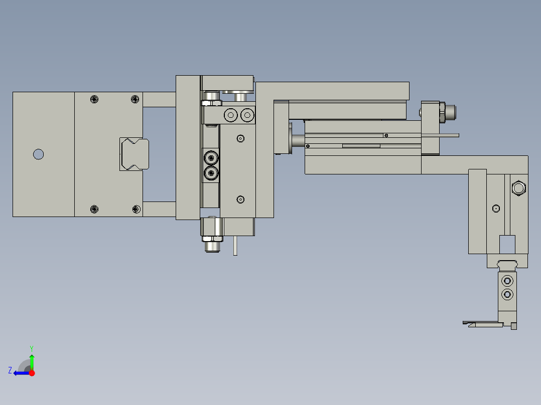 装配体-卡簧送料机构右视图