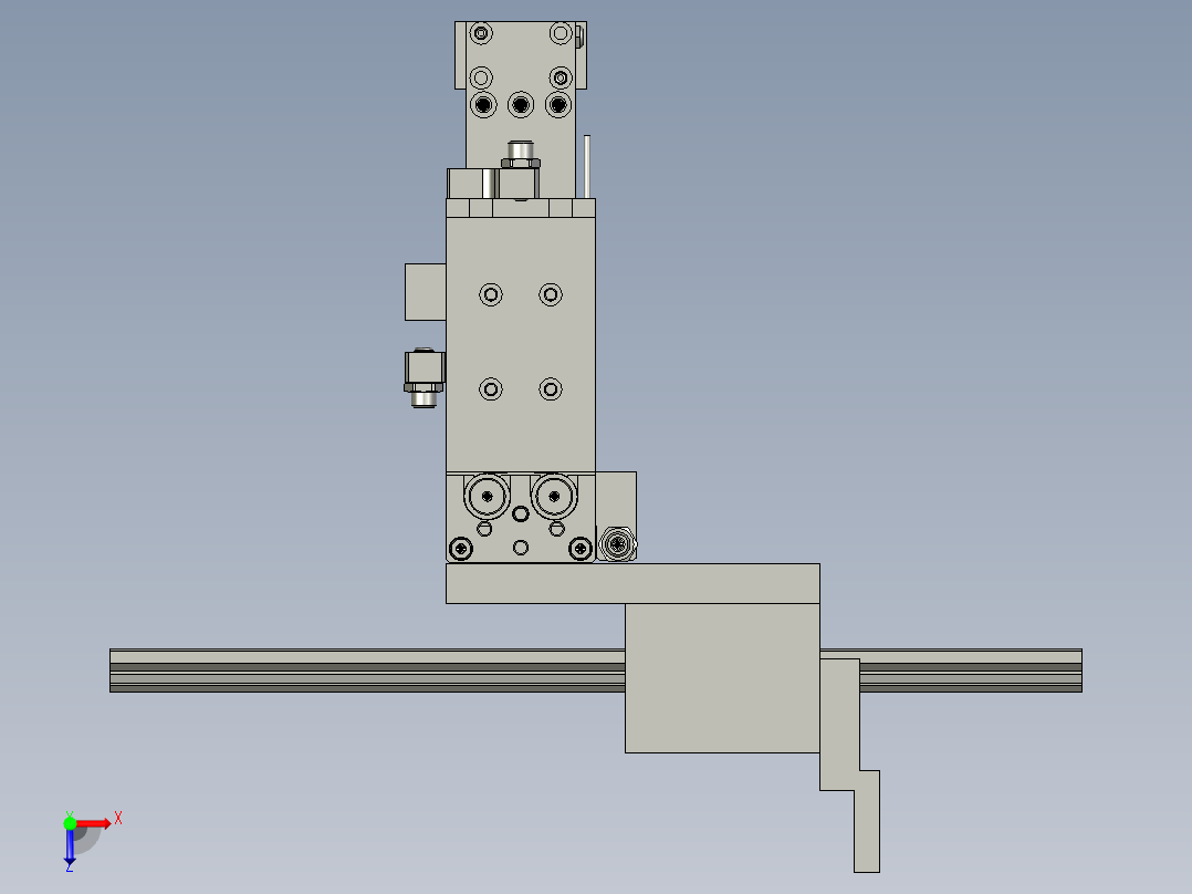 装配体-卡簧送料机构俯视图