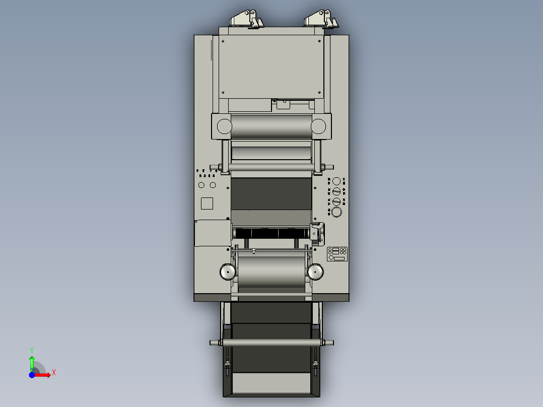 多功能粉皮机前视图