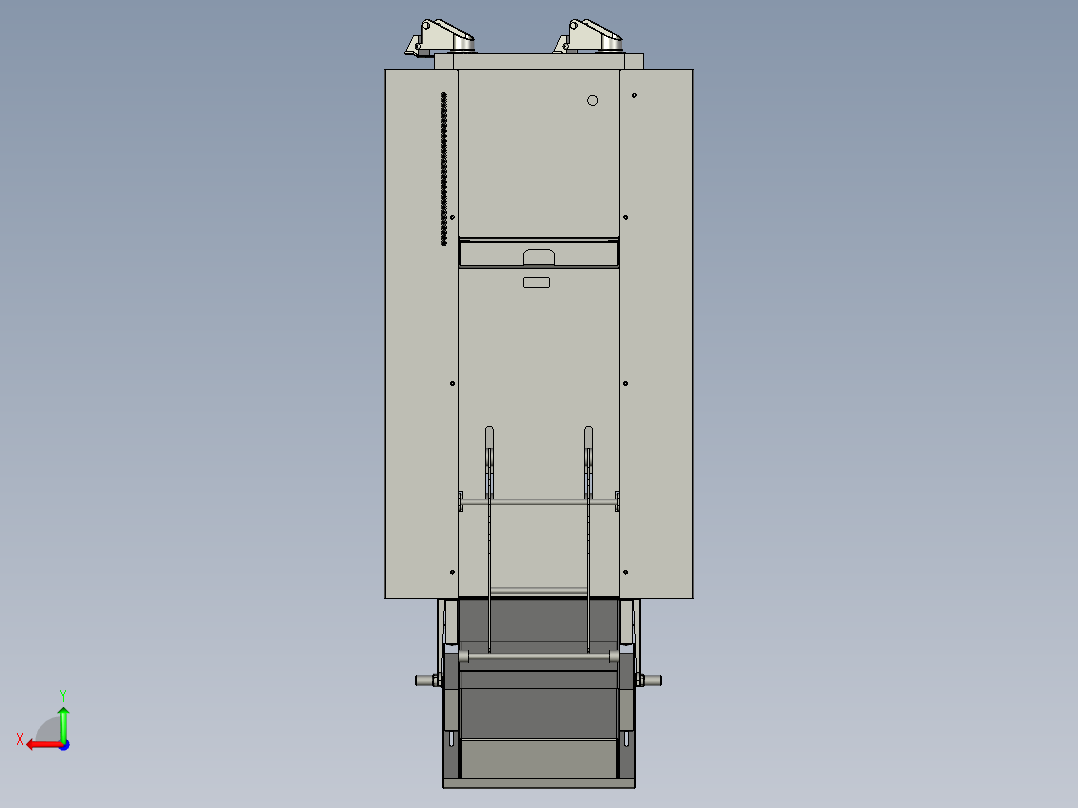 多功能粉皮机后视图