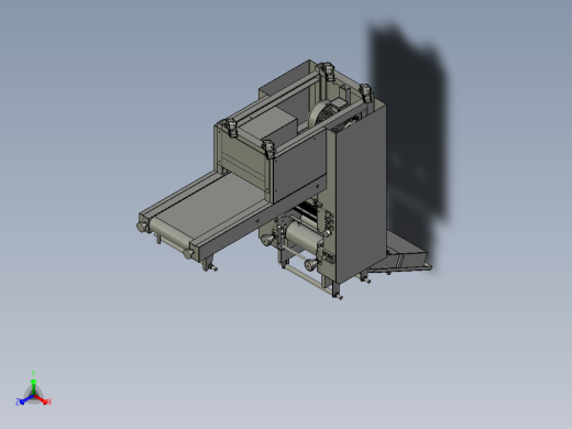 多功能粉皮机正等轴测缩略图
