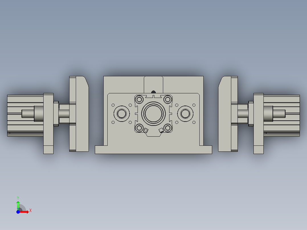 等离子清洗工位前视图
