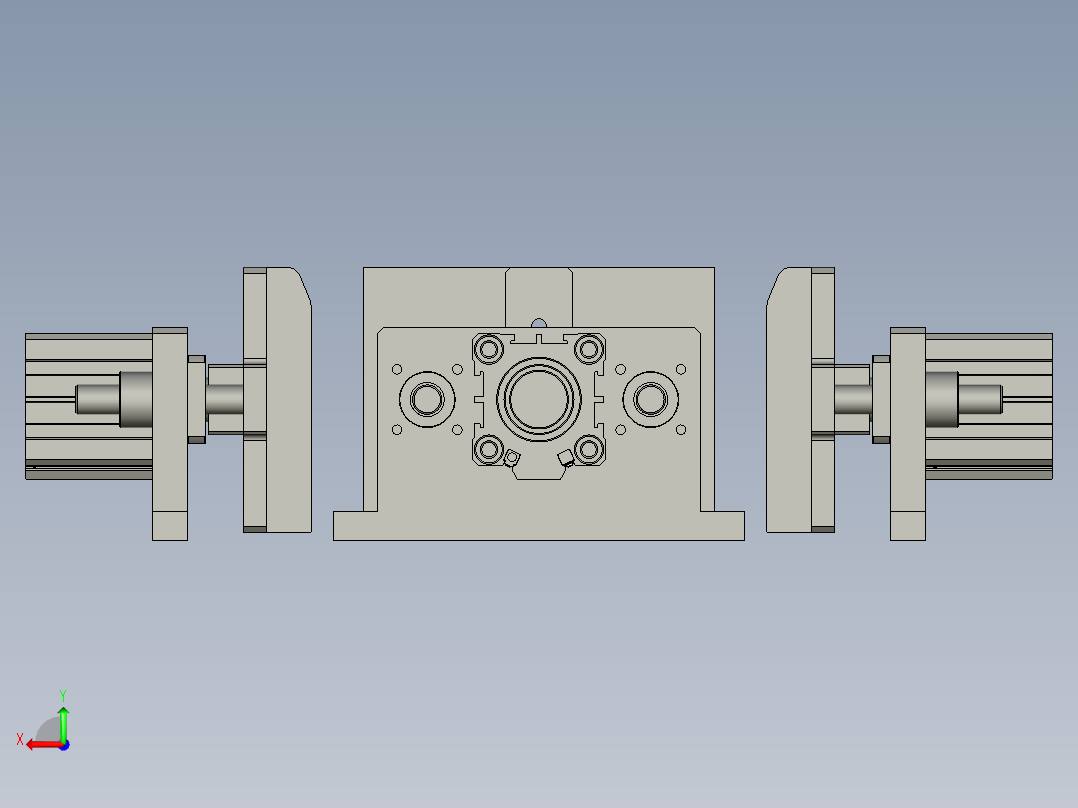等离子清洗工位后视图