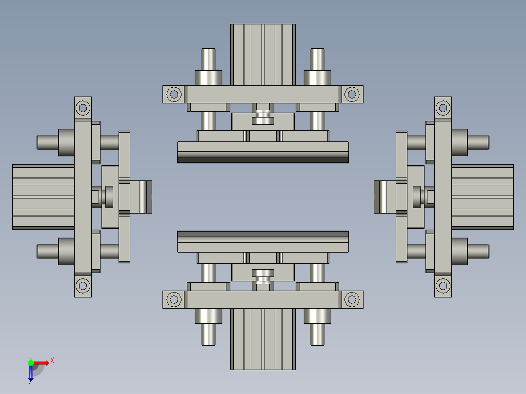 等离子清洗工位俯视图
