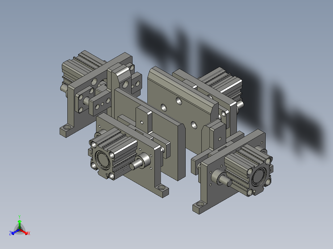 等离子清洗工位正等轴测图