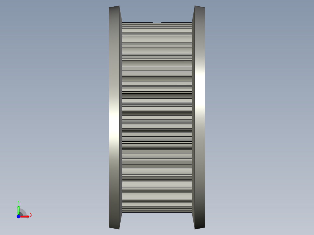 电机端同步轮EUL22-3GT3090-32-A-N-d14)前视图