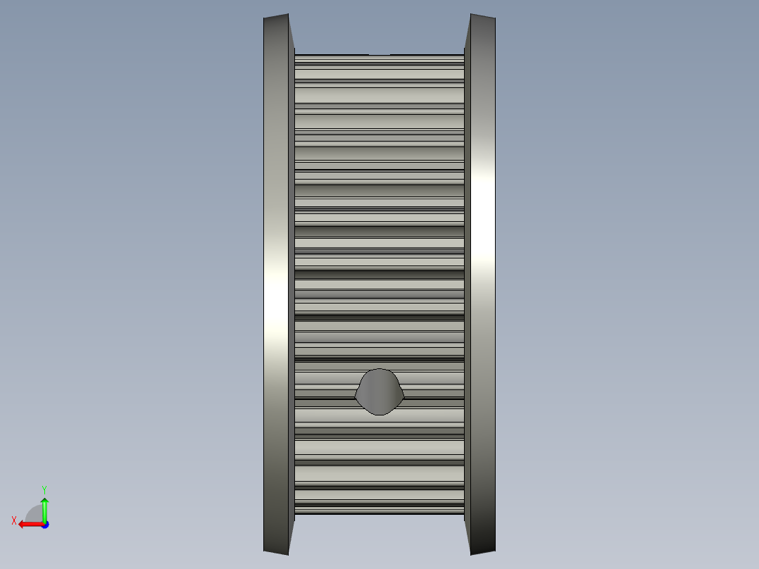 电机端同步轮EUL22-3GT3090-32-A-N-d14)后视图