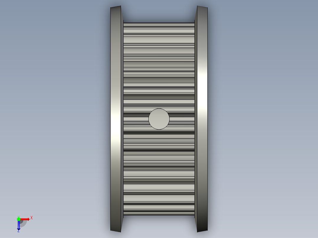 电机端同步轮EUL22-3GT3090-32-A-N-d14)俯视图