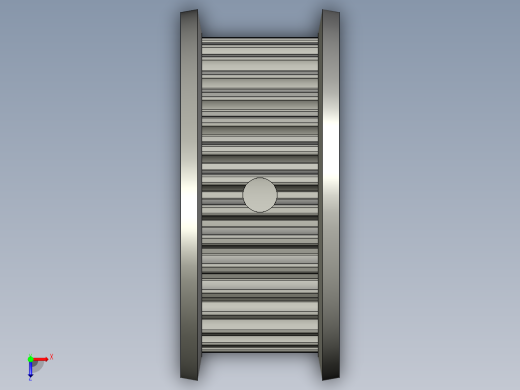 电机端同步轮EUL22-3GT3090-32-A-N-d14)俯视缩略图