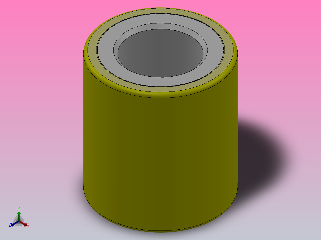 HY8330.10辊压胶轮[HY8330.10＼14×40]主视图