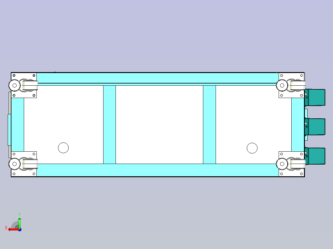 大型非标设备配电柜设计后视图