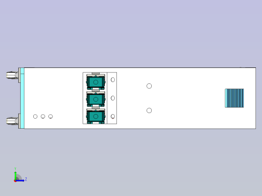 大型非标设备配电柜设计左视缩略图