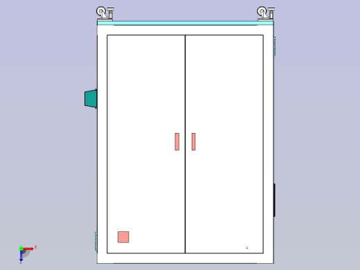 大型非标设备配电柜设计俯视缩略图