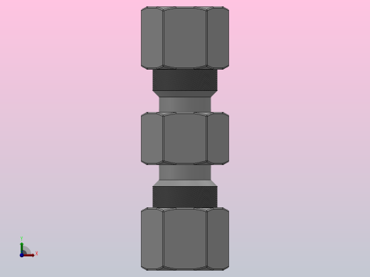 SKU 联管直二通卡套接头[SKU 04]前视缩略图