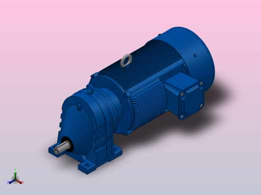 RX77底脚轴伸式安装斜齿轮减速机RX77-Y7.5-4P-132M-M1-0°