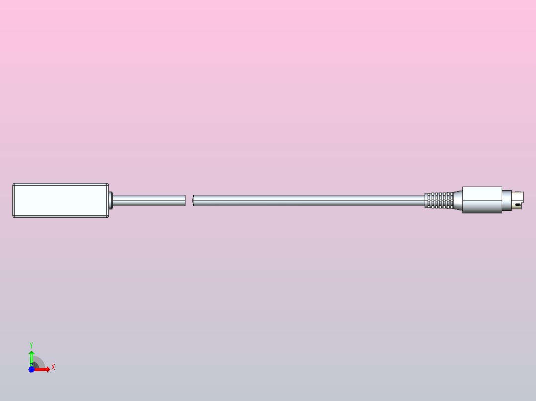 深浦接触式位移传感器 MT-OW5000 延长电缆前视图